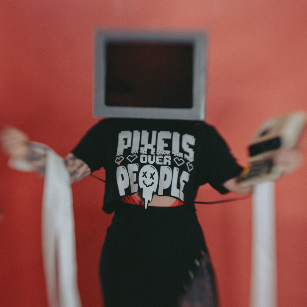 Pixels Over People Corporate Mantra Tee