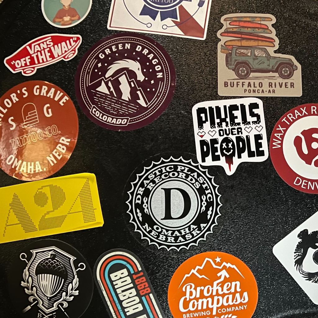 Pixels Over People Die-Cut Stickers